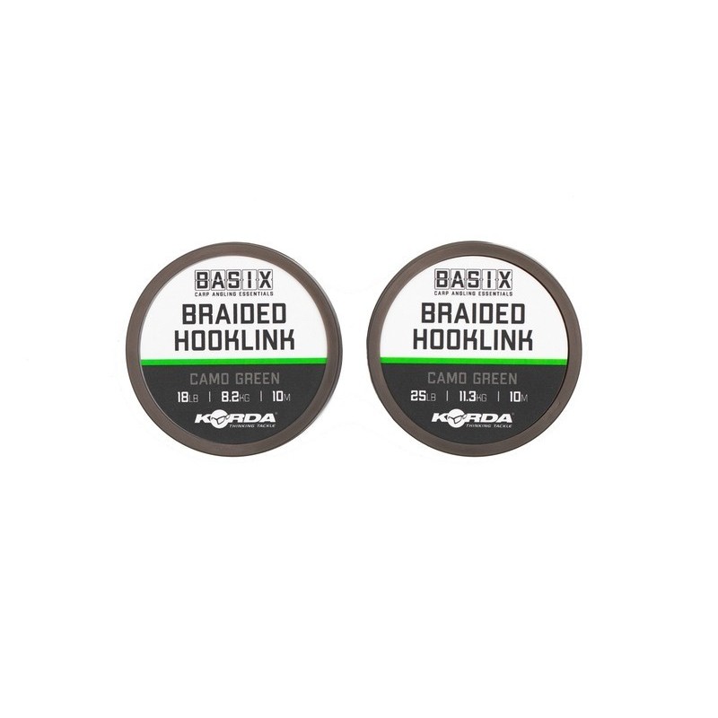 BASIX BRAIDED HOOKLINK 25lb 10m   KORDA 